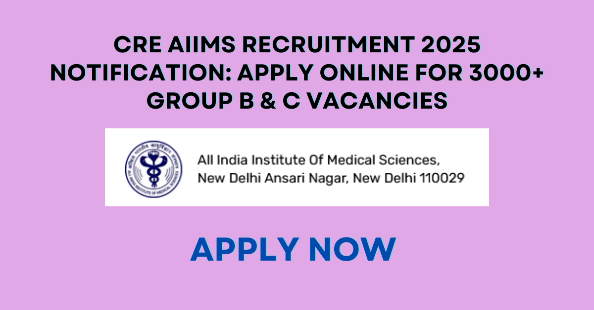 AIIMS Group B and C Vacancies